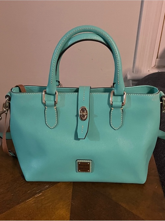 Dooney & Bourke Handbags - Dooney & Bourke Leather Satchel with Turn-Lock in Spearmint - NWOT